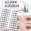 Pestañas Guppy Perezoso ~ Trilogía Perezosa Pestañas Postizas Naturales Populares para Principiantes Orejas de Gatito Diablo Pequeño Natural