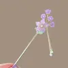 Horquilla de Flor de Durazno, Accesorios para el Cabello de Mujer, Horquilla, Accesorios de Estilo Antiguo, Tocado, Borla, Horquilla de Perla, Horquilla de Alto Nivel de Nuevo Estilo Chino
