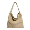 Bolsa de Ombro Suede de Alta Qualidade Estilo Retrô Grande Capacidade para Mulheres 2026 Versátil Estilo Preguiçoso Bolsa Tote Casual para o Dia a Dia