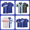 Uniforme de Béisbol Personalizado para Escena Malla Simple Transpirable Manga Corta Casual Deportivo Cárdigan Cárdigan con Logo Impreso Camiseta Personalizada