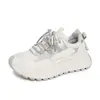 Zapatos de mujer con velcro, nueva moda de verano, zapatos tipo dad de suela gruesa para aumentar altura, zapatillas deportivas para correr para estudiantes, zapatos casuales de malla