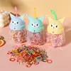 Banda de Goma de Lata de Dibujos Animados Para Niños Banda Desechable Para el Cabello No Lastima el Cabello Bebé Colorida Banda de Goma Pequeña Diadema Engrosada Accesorios Para el Cabello