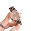 Movimiento Importado de Japón Reloj de Acero Inoxidable para Mujer Reloj de Diamantes de Cristal para Mujer Reloj de Diamantes para Mujer Moda Reloj de Pulsera Redondo