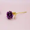 Ramo de Rosas de Lámina de Oro 24K, Flores Artificiales Eternas, Regalo de San Valentín Cumpleaños, Regalo de Navidad, Hecho a Mano