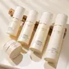 Botella de Vidrio Cosmético 100ml Botella Dosificadora Tipo Prensa Botella para Set de Crema de Agua Tarro de Crema de Vidrio Blanco Hueso 30g