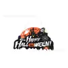 Nuevos adornos de madera de Halloween transfronterizos: Decoraciones colgantes de escena de fiesta de calabaza de Halloween, fantasma, araña, murciélago