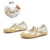 Zapatos Deportivos Mary Jane de Piel Genuina para Mujer 2026 Primavera y Verano Nuevo Estilo Suela Plana Velcro Boca Baja Zapatos Individuales Casuales Zapatos de Ballet para Mujer