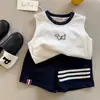 Shorts Infantis que Podem Ser Usados Fora, Novidades de Verão 2026, Calças de Cinco Pontos Casuais Largas e Modernas para Meninos e Meninas
