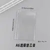 Caderno de Folhas Soltas Premium A5A6 Capa de Planejador Ultra-Transparente Plástico PVC Fecho de Botão de Pressão Binder Multi-Color Seis Furos Clipe de Metal