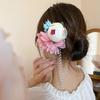 Novo estilo chinês borboleta flor redonda contas Tassel Hairpin estilo chinês high-end cabelo hairpin hanfu all-match hairpin acessórios de cabelo para as mulheres