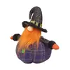 Suministro Exclusivo Transfronterizo de Nuevos Productos de Halloween: Sombrero de Tela Puntiagudo Muñeco de Cabeza con Barba Larga, Calabaza Rellena de Algodón Pp Adornos Decorativos