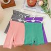 Shorts de Verano para Niñas Modernos de Color Caramelo Coreano Shorts de Seguridad Anti-Exposición para Niñas Pequeñas y Niños