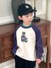 Sudadera de Otoño para Niños Top Infantil 2025 Nuevo Estilo de Otoño Sudadera de Manga Raglán para Niños Camiseta Básica de Principios de Otoño