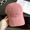 Gorra de béisbol retro bordada con letras estilo coreano para mujer, circunferencia de cabeza grande, ala ancha, hace que la cara parezca más pequeña, gorra nueva de pico de pato