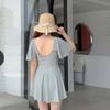 2025 Nuevo Traje de Baño de una Pieza Falda Esquina Plana para Mujer Cubre Vientre Adelgazante Vacaciones en la Playa Aguas Termales Mujer [una generación de pelo]]