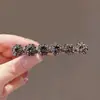Pinza para el Cabello de Cristal para Mujer al por Mayor Negro Full Pedrería Moda Simple Flequillo Pasador Lateral Accesorio para el Cabello Modelo Nuevo Primavera 2026