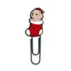 Clipes de Papel Decorativos de Rena de Natal em PVC Material de Escritório Clipes Marcadores de Página Clipes Criativos DIY para Caderno