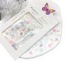 Internet japonesa Celebridade Resina Joias Transparente Aurora Cinco pétalas Flor Nail Art Joias Luminosa Flor Asas de Borboleta Arco