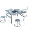 Mesa de barbacoa de puesto de mercado nocturno mesa de barbacoa plegable de acero inoxidable para uso comercial y doméstico mesa para papas mesa para hot pot