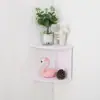 Prateleira de Canto para Armazenamento Sem Furos, Suprimentos Domésticos de Armazenamento Integrados Montados na Parede/Mesa, Prateleira de Armazenamento Multicamadas Espessada