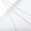 Corrente de aço inoxidável Jinyiyuan banho de vácuo em ouro 18K corrente torcida pulseira colar joias DIY boa retenção de cor