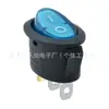 Interruptor Certificado Cb Kcd1-H Carcasa Negra Azul con Luz Interruptor Basculante de 3 Pines Corriente de 6A Interruptor Ovalado de Barco