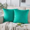 Funda de Almohada de Terciopelo de Color Sólido Más Vendida Transfronteriza Estilo Moderno Sencillo Funda de Cojín de Tela para Sofá Sin Relleno