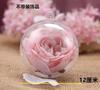 Bola hueca de decoración navideña, bola colgante de flor eterna, bola transparente PS, caja de dulces para boda, bola navideña, bola colgante de acrílico