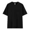 Nueva Camiseta de Manga Corta Sorona 260g Verano Antibacteriana Color Sólido Manga Corta Fresca Holgada Cuello Redondo Seda de Hielo