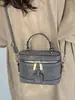 Diseño Yuezi Moda Bolso de Cubo Portátil para Mujer 2025 Nuevo Bolso de Hombro Vintage con un Toque de Lujo Bolso Pequeño Casual para Dama