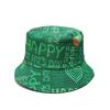 Festival Irlandés 2025 Primavera y Verano Nuevo Sombrero de Cuenca para el Sol Trébol St. Sombrero de Pescador del Día de San Patricio Transfronterizo