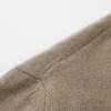 Bufanda Lisa de 7 Agujas con Cuello y Bolsillo con Solapa Pantalones Estilo Maillard Cárdigan Holgado Suéter Chaqueta de Cachemir Perezoso para Mujer
