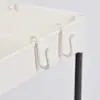 Carrinho Pequeno de Banheiro Doméstico com Múltiplas Camadas para Armazenamento, Prateleira Triangular de Canto Transparente para Banheiro e Vaso Sanitário