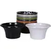 Vaso de Flor de Rabanete Verde Plástico Vaso de Flor para Varanda Vaso de Flor de Chão Planta Verde Planta em Vaso para Mesa Vaso de Flor Simples e Estiloso Imitação de Porcelana
