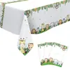 Suprimentos para Festa de Aniversário Infantil Tema Novo Zoológico da Selva da Amazon - Toalhas de Mesa de Plástico Descartáveis em Estoque