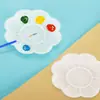 Suministros de Pintura Artística Hechos a Mano para Niños Paleta con Forma de Flor de Ciruelo Pintura Acrílica Herramientas para Manualidades Pintura Creativa