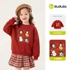 Sudadera para Niños Dudu Top de Invierno para Niños 2026 Nuevo Modelo Forro Polar para Niñas Manga Larga Gruesa Ropa para Bebé Invierno
