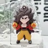 Nuevo Colgante Llavero Dragon Ball Pegamento Blando Rey Mono Super Saiyajin Colgante para Bolso Muñeco de Dibujos Animados Al por Mayor