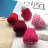 Ventas directas de fábrica sombrero de lana hecho a mano adornos pequeños combinación de moda materiales de decoración para sombrero pequeño diy anillo para el pelo pasador