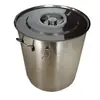 Cubo sellado de acero inoxidable mineral, cubo de muestreo sellado con diseño resistente a los arañazos, cubo sellado para muestras de carbón 400*400