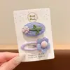 Pinza de Pelo de Lana con Forma de Corazón y Flor Estilo Coreano para Mujeres Adultas Flequillos Pinzas Laterales Accesorios para el Cabello Otoño Invierno Sensación de Alta Gama Pinzas para Cabello Rebelde