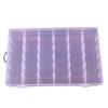 Caja de plástico transparente removible de 36 compartimentos para almacenamiento de joyería, cuentas, piezas de repuesto, clasificación, componentes electrónicos