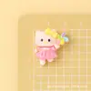 Accesorios de Resina Serie Gato Lindo de Dibujos Animados para Manualidades con Pegamento de Crema, Fundas de Teléfono, Vasos de Agua y Imanes para Refrigerador