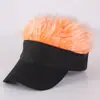 Gorra de Béisbol con Peluca para Hombres y Mujeres, Sombrero Divertido, Gorro con Peluca, Gorra Integrada Casual, Cabello CortoProcesamiento Personalizado