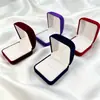 Cajas de Joyería de Terciopelo de Alta Gama al por Mayor en Stock para Bodas, Pedidas de Mano, Anillos, Colgantes y Cajas de Empaque para Accesorios