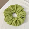 Goma para el cabello Dopamina Ligera y Aireada en Color Crema, Cuerda para el Cabello Nube Esponjosa, Banda para el Cabello Estilo Coreano para Moño