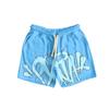 Estilo callejero hip-hop europeo y americano para hombre y mujer, top holgado de manga corta con estampado de letras, traje deportivo casual de moda de verano para hombre