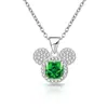 Transmissão ao vivo TK joias europeias e americanas mais vendidas: pingente do Mickey com corte flor de gelo, banhado a ouro real e cravejado com diamantes de alto carbono para mulheres