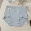 Nueva ropa interior femenina de cintura alta con micro-presión, hecha de algodón puro, cómoda y transpirable, antibacteriana 10A, con un panel frontal extendido y diseño de tiro bajo en forma de escudo