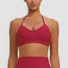 Europa Transfronterizo Sujetador Deportivo Halter de Yoga Cepillado Espalda Hermosa Antishock Correr Deportes Fitness Secado Rápido Sujetador Ropa de Yoga Mujer